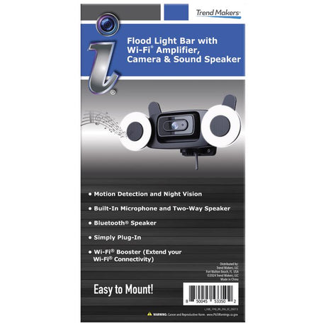 i Trend Makers Plug-in Indoor and Outdoor Spotlight Cam Mount Security Camera