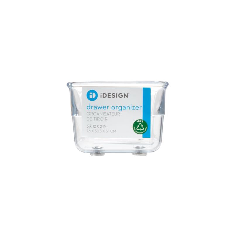 iDesign 2 in. H X 3 in. W X 12 in. D Plastic Drawer Organizer