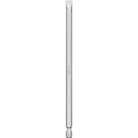 DEWALT DW2065 Power Bit, #8 Drive, Slotted Drive, 1/4 in Shank, Hex Shank, 6 in L, Steel