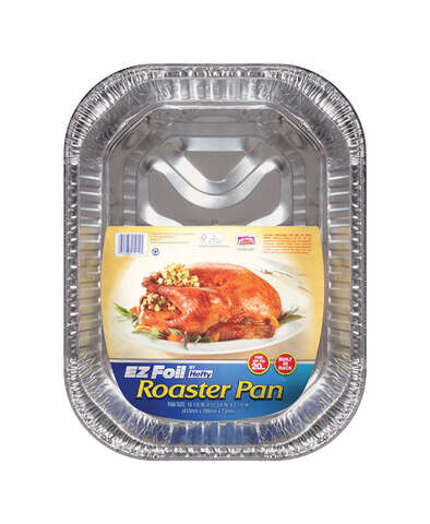 Hefty EZ Foil 11-3/4 in. W X 16-1/8 in. L Roaster Pan Silver, Pack of 12