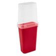 Sterilite 40 in. Clear/Red Wrapping Paper Storage Container 41.25 in. H X 10.88 in. W X 17.75 in. D, Pack of 4