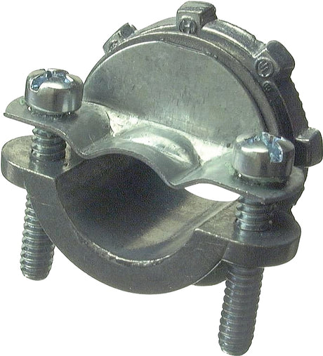 Halex 05103B Clamp Connector, 3/8 in, 1-3/16 in L, Zinc, 100/PK
