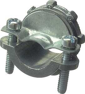 Halex 05107B Clamp Connector, 3/4 in, 1-5/8 in L, Zinc, 50/PK