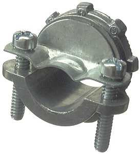Halex 05112B Clamp Connector, 1-1/4 in, 2-1/4 in L, Zinc