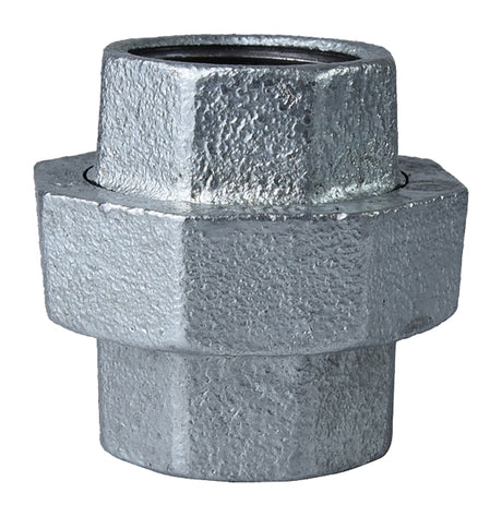 ProSource 34B-1-1/2G Pipe Union, 1-1/2 in, Threaded, Malleable Iron, 40 Schedule, 300 psi Pressure
