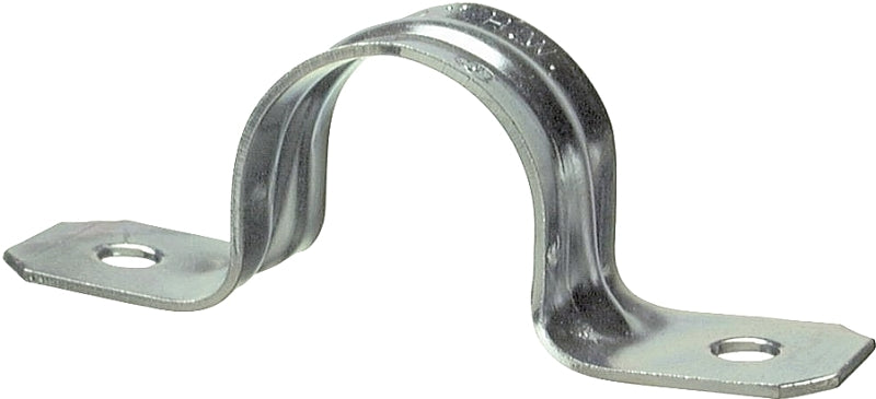 Halex 61220B Conduit Strap, 2 in, 1 in L, Steel, Zinc-Plated