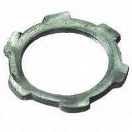 Halex 61907B Conduit Locknut, 3/4 in, Zinc, Steel