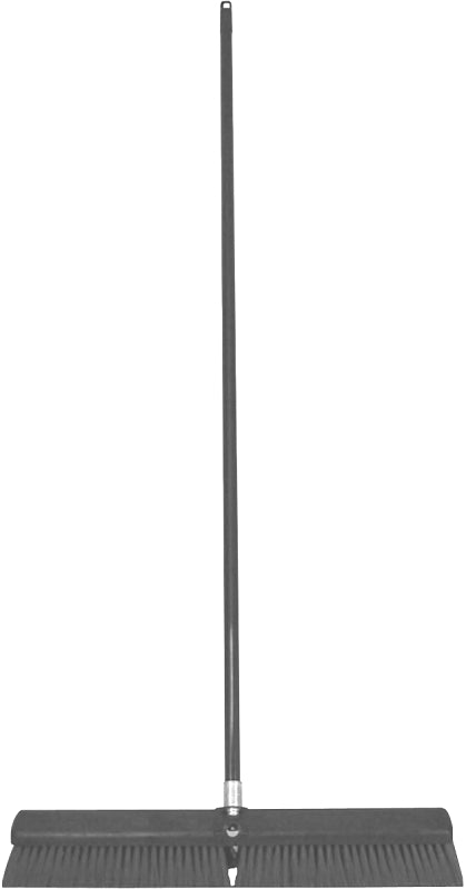 Birdwell 4028-4 Contractor Push Broom, 24 x 2-5/8 x 7/8 in Block, Blue Bristle, 3 in L Trim