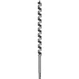 DEWALT DW1690 Auger Drill Bit, 1-1/4 in Dia, 17 in OAL, Hollow Center Flute, 7/16 in Dia Shank, Ball Groove Shank