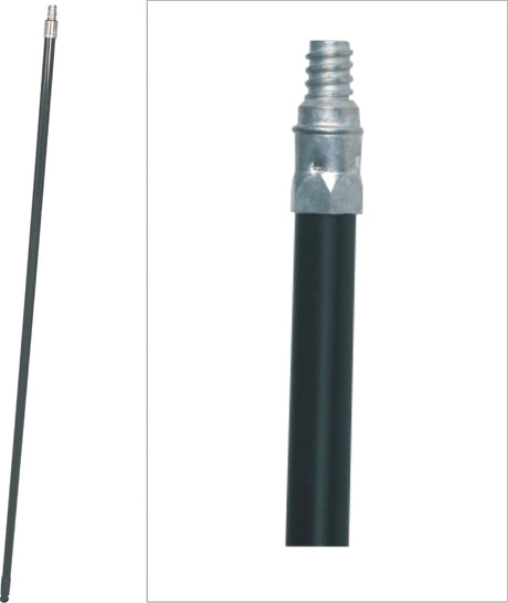 Birdwell 310-12 Broom Handle, 15/16 in Dia, 60 in L, Threaded, Metal