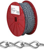 Campbell 072-1727N Jack Chain, #12, 100 ft L, Steel, Zinc, 29 lb Working Load