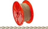 Campbell 072-1667N Jack Chain, #16, Steel, Brass, 11 lb Working Load, 200 ft