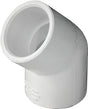 IPEX 435482 Pipe Elbow, 3/4 in, Socket, 45 deg Angle, PVC, SCH 40 Schedule