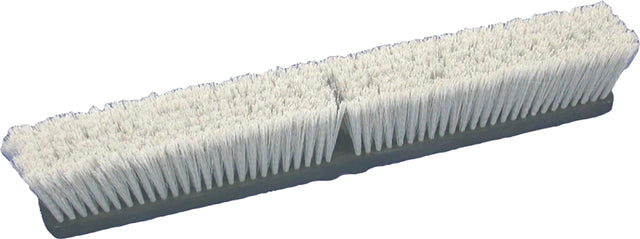Birdwell 2025-12 Broom Head, Gray, Threaded, Polypropylene/Polystyrene Bristle