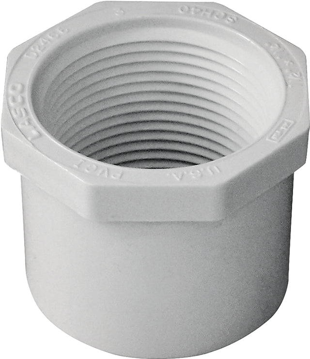 IPEX 435732 Reducing Bushing, 1-1/2 x 1-1/4 in, Spigot x FPT, White, SCH 40 Schedule, 150 psi Pressure