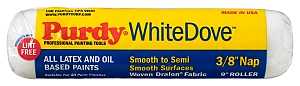 Purdy White Dove 144670092 Paint Roller Cover, 3/8 in Thick Nap, 9 in L, Woven Dralon Fabric Cover