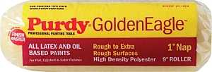 Purdy Golden Eagle 608095 Paint Roller Cover, 1 in Thick Nap, 9 in L, Polyester Cover