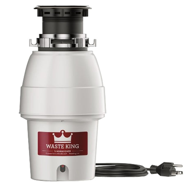 Waste King Legend Series L-2600 Garbage Disposer, 1/2 hp Motor, 115 V, Stainless Steel