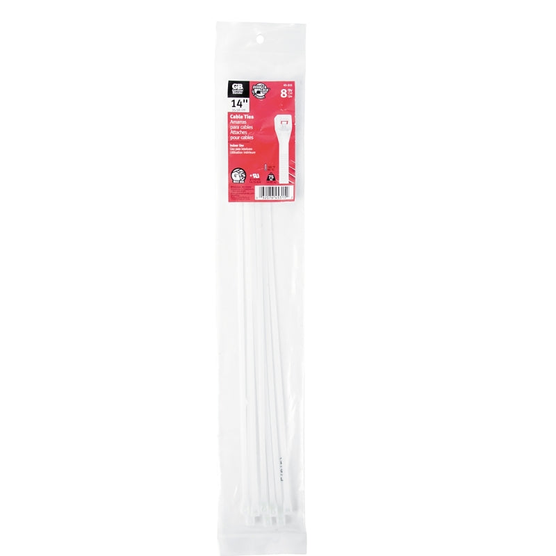 Gardner Bender 45-315 Cable Tie, Double-Lock Locking, 6/6 Nylon, Natural