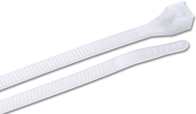 Gardner Bender 46-310 Cable Tie, 0.27 in Max Bundle Dia, Double-Lock Locking, 6/6 Nylon, Natural, 11 in L, 100/BAG