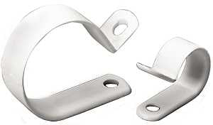 Gardner Bender PPC-1525 Cable Clamp, 1/4 in Max Bundle Dia, Plastic, White