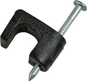 Gardner Bender PSB-1650T Cable Staple, 1/4 in W Crown, Polyethylene, 25/PK
