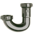 Plumb Pak PP66-1B J-Bend, 1-1/2, 1/2 x 1-1/4 in, Slip, Plastic, Black