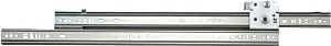Knape & Vogt 1300P ZC 14 Drawer Slide, 75 lb, 14 in L Rail, 1/2 in W Rail, Steel, Zinc