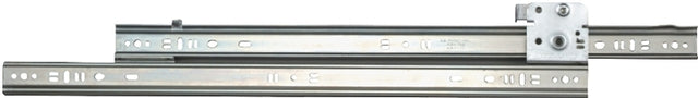 Knape & Vogt 1300P ZC 14 Drawer Slide, 75 lb, 14 in L Rail, 1/2 in W Rail, Steel, Zinc