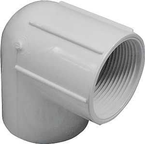 Genova 300 Series 33920 Pipe Elbow, 2 in, Slip x FIP, 90 deg Angle, PVC, White, SCH 40 Schedule