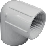 Genova 300 Series 33920 Pipe Elbow, 2 in, Slip x FIP, 90 deg Angle, PVC, White, SCH 40 Schedule