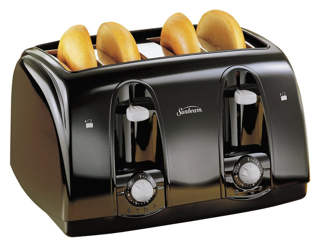 Sunbeam 003911-100-000 Slice Toaster, 1500 W, Black