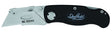 Sheffield 12613 Utility Knife, 2-1/2 in L Blade, Stainless Steel Blade, Curved Handle, Black Handle