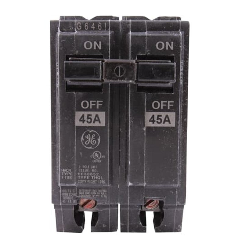 GE THQP115 Feeder Circuit Breaker, Type THQP, 15 A, 1-Pole, 120/240 V, Non-Interchangeable Trip, Plug