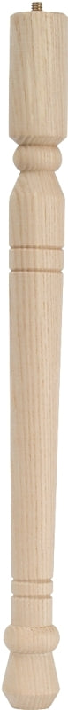 Waddell Early American Series 2572 Table Leg, 21-3/4 in H, Hardwood, Smooth Sanded