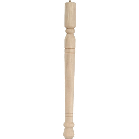 Waddell Early American Series 2572 Table Leg, 21-3/4 in H, Hardwood, Smooth Sanded