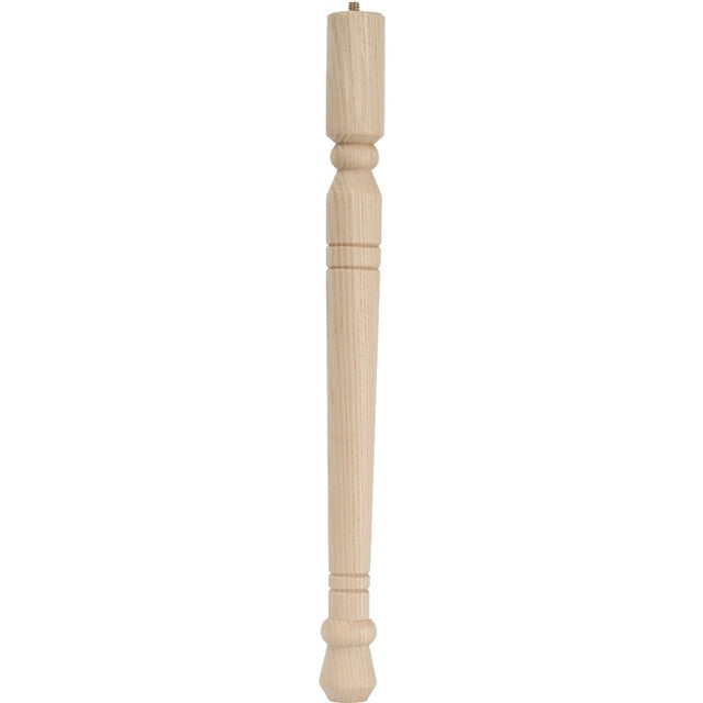Waddell Early American Series 2562 Table Leg, 11-3/4 in H, Hardwood, Smooth Sanded