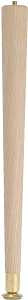 Waddell 2508 Table Leg, 7-1/2 in H, Hardwood, Smooth Sanded