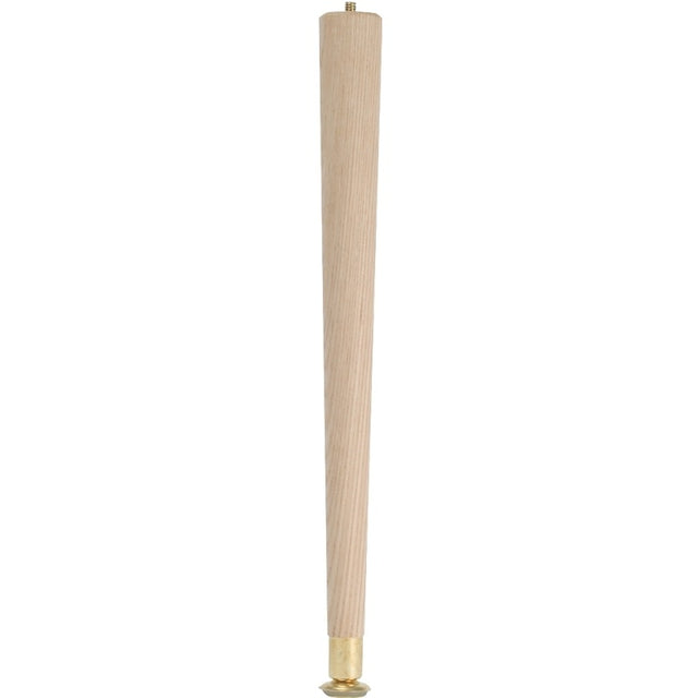 Waddell 2508 Table Leg, 7-1/2 in H, Hardwood, Smooth Sanded