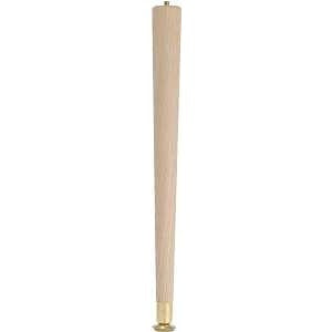 Waddell 2508 Table Leg, 7-1/2 in H, Hardwood, Smooth Sanded