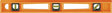 Johnson 7724-O I-Beam Level, 24 in L, 3-Vial, Non-Magnetic, Polystyrene, Orange