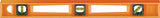 Johnson 7724-O I-Beam Level, 24 in L, 3-Vial, Non-Magnetic, Polystyrene, Orange