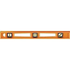 Johnson 7724-O I-Beam Level, 24 in L, 3-Vial, Non-Magnetic, Polystyrene, Orange