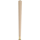 Waddell 2512 Table Leg, 11-1/2 in H, Hardwood, Smooth Sanded