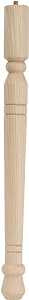 Waddell Early American Series 2554 Table Leg, 3-3/4 in H, Hardwood, Smooth Sanded