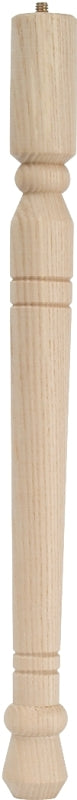 Waddell Early American Series 2558 Table Leg, 7-3/4 in H, Hardwood, Smooth Sanded