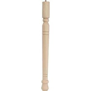 Waddell Early American Series 2558 Table Leg, 7-3/4 in H, Hardwood, Smooth Sanded