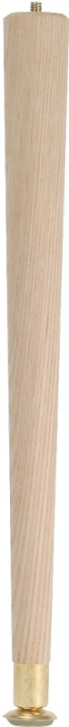 Waddell 2528 Table Leg, 27-1/2 in H, Hardwood, Smooth Sanded