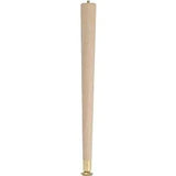 Waddell 2528 Table Leg, 27-1/2 in H, Hardwood, Smooth Sanded