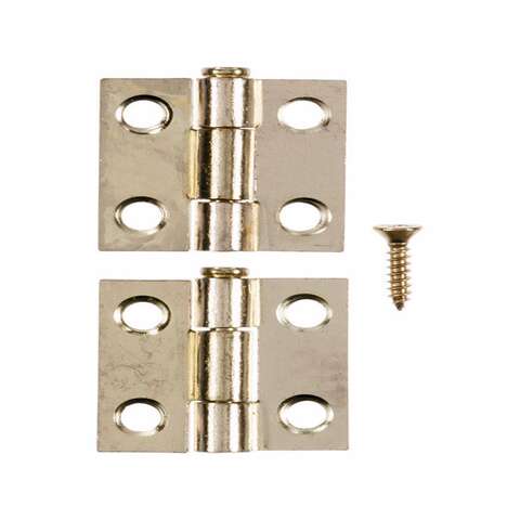 Ace 2.750 in. W X 1 in. L Bright Brass Gold Brass Narrow Hinge 2 pk, Pack of 5